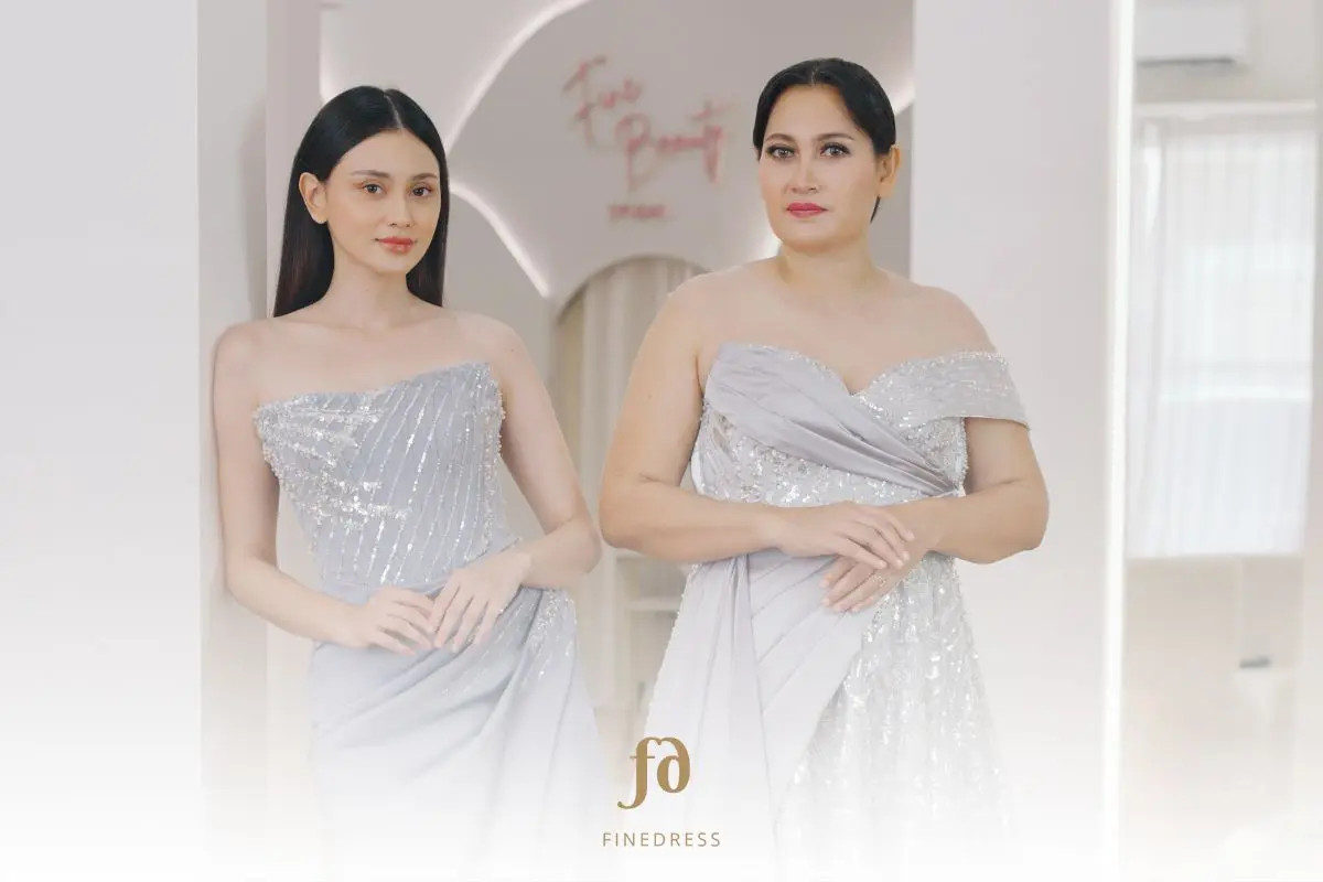 Gaun Mama dan Sister Koleksi Finedress, Buat Tampil Anggun Bareng Anak di Momen Spesial