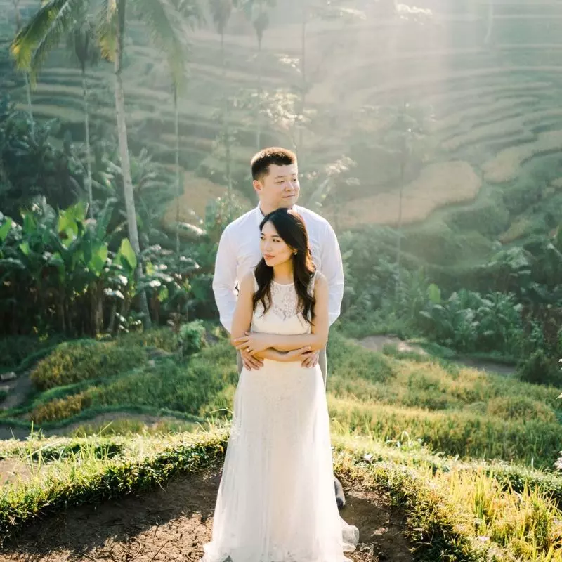 Prewedding di Sawah