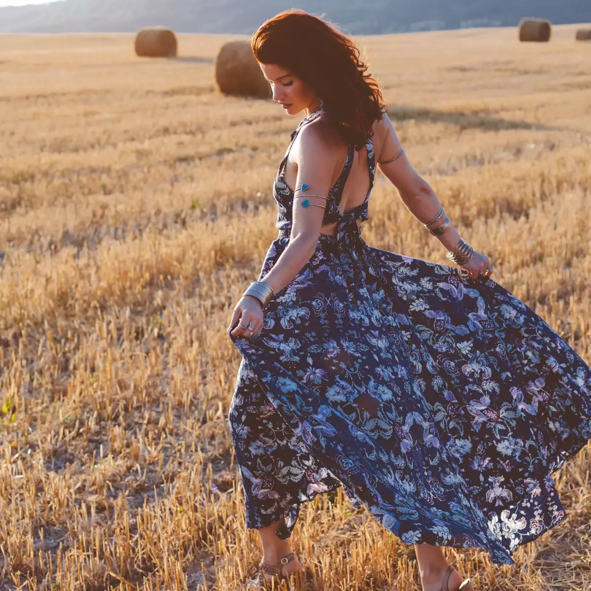 1. Dress Maxi Pastel