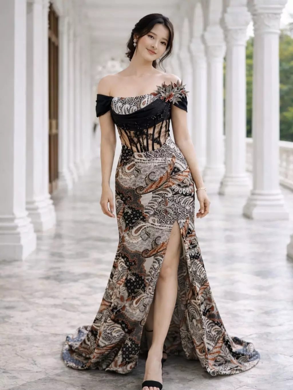 Dress Hitam Gold