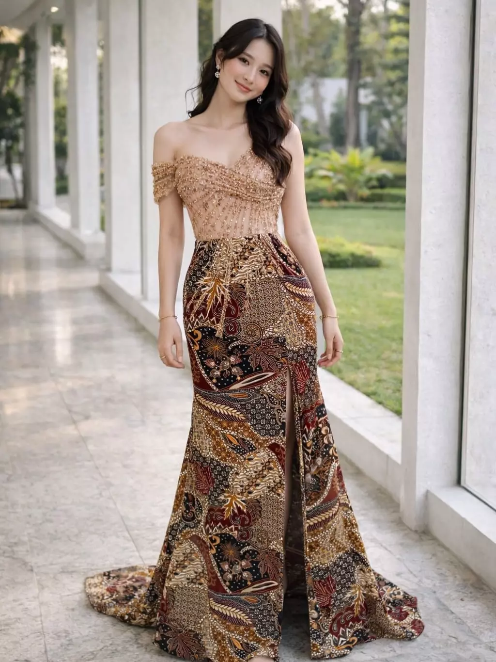 Dress Nude Gold