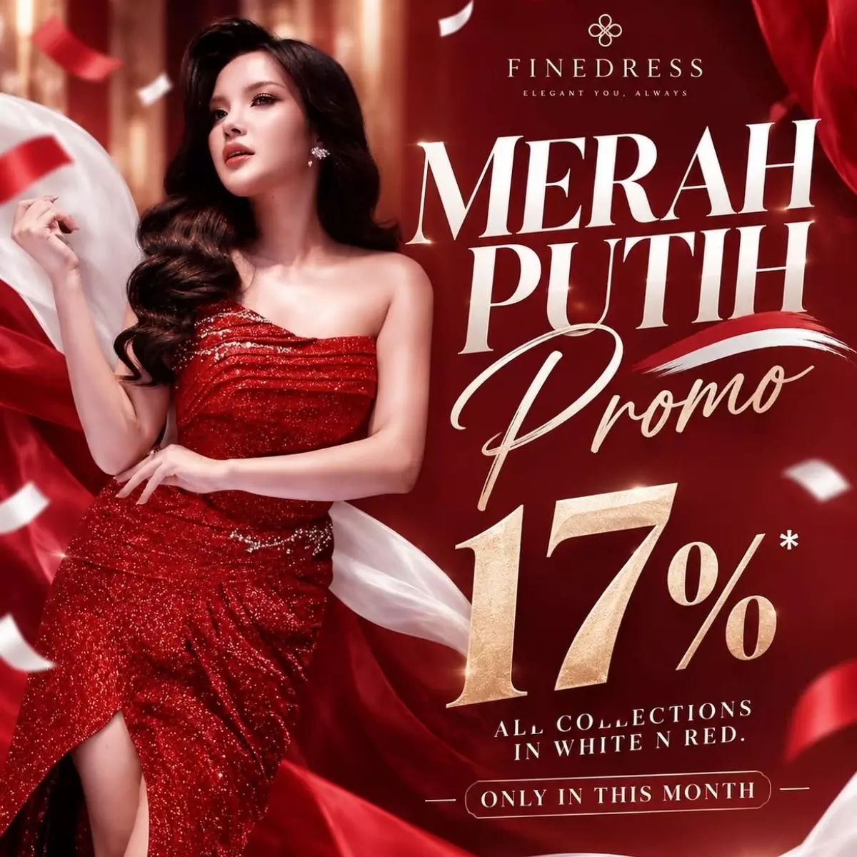 Merah Putih Promo Sewa Gaun di Finedress